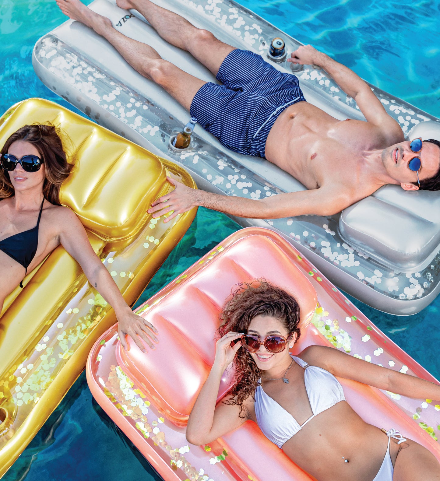 Pool Float - SILVER POOL MATTRESS