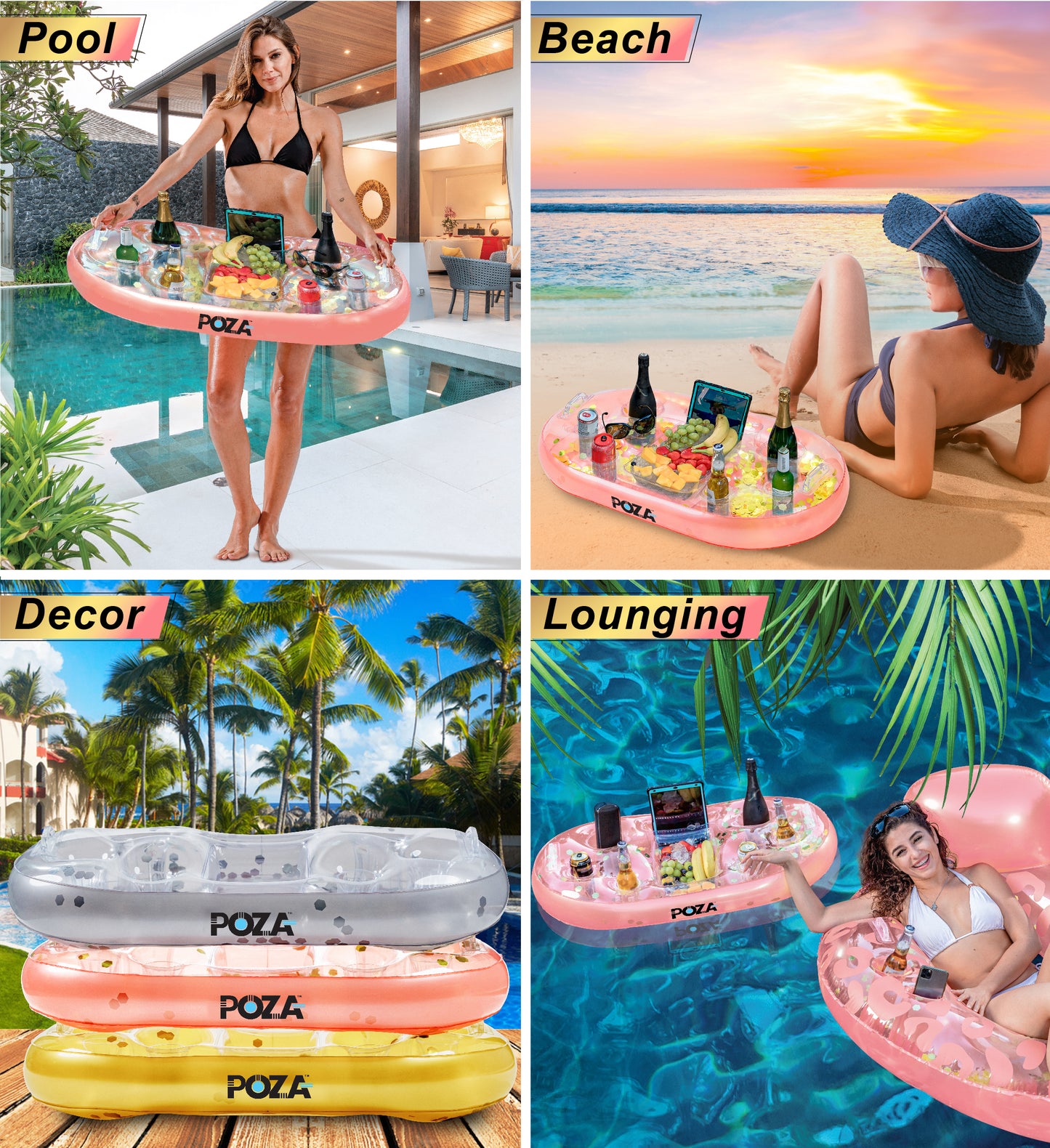 Pool Float - ROSE GOLD FLOATING COOLER