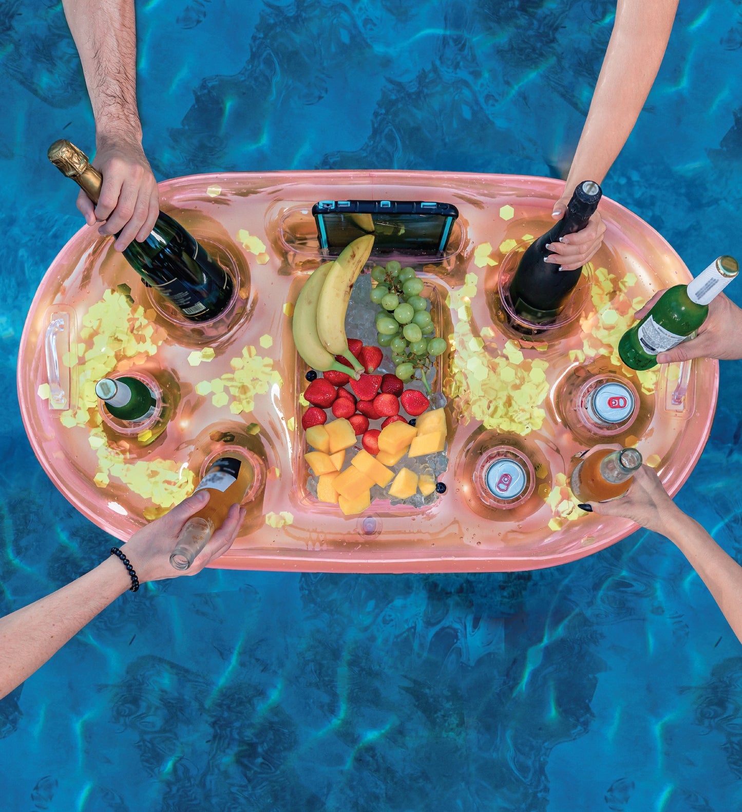 Pool Float - ROSE GOLD FLOATING COOLER