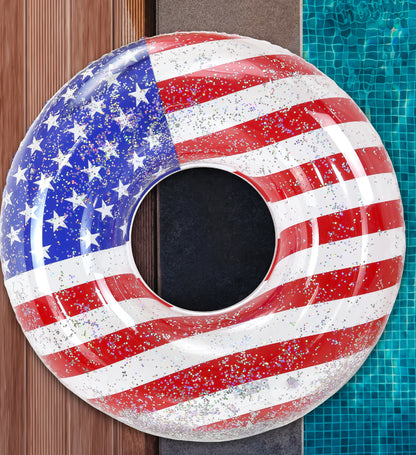 Pool Float - GIANT 48 INCH TUBE - USA FLAG