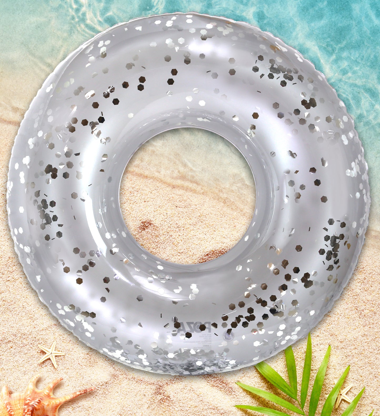Pool Float - GIANT 48 INCH TUBE - SILVER