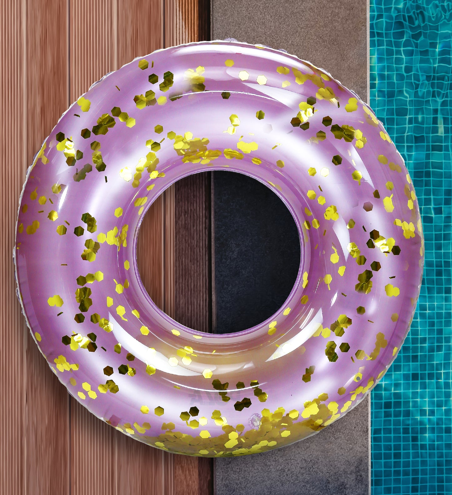 Pool Float - 36 INCH TUBE - PURPLE GOLD