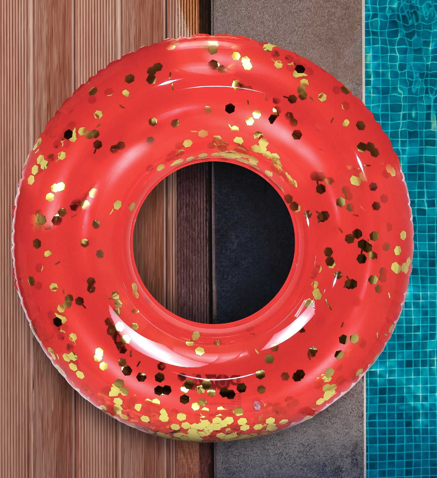 Pool Float - 36 INCH TUBE - RED GOLD
