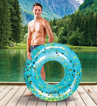 Pool Float - 36 INCH TUBE - BLUE GOLD