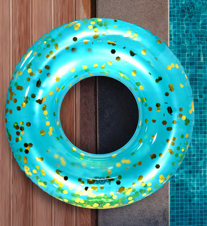 Pool Float - 36 INCH TUBE - BLUE GOLD