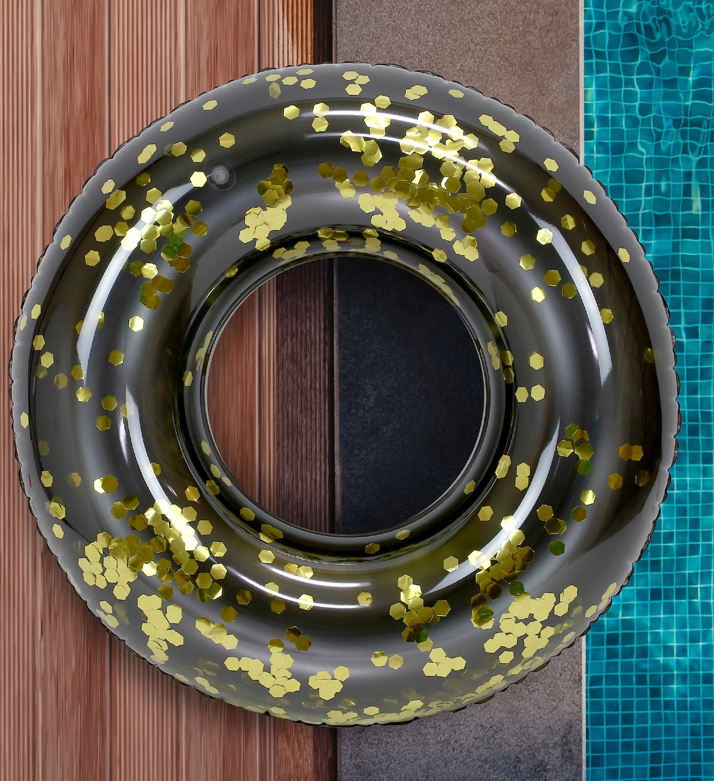 Pool Float - 36 INCH TUBE - BLACK GOLD
