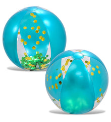 Pool Float - 16" BLUE GOLD BALL - SET OF 2