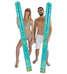 Pool Float - 74" BLUE GOLD NOODLE - SET OF 2