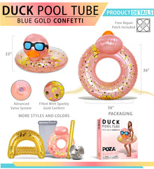 Pool Float - DUCK POOL TUBE - ROSE GOLD