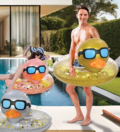 Pool Float - DUCK POOL TUBE - GOLD
