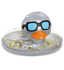 Pool Float - DUCK POOL TUBE - SILVER
