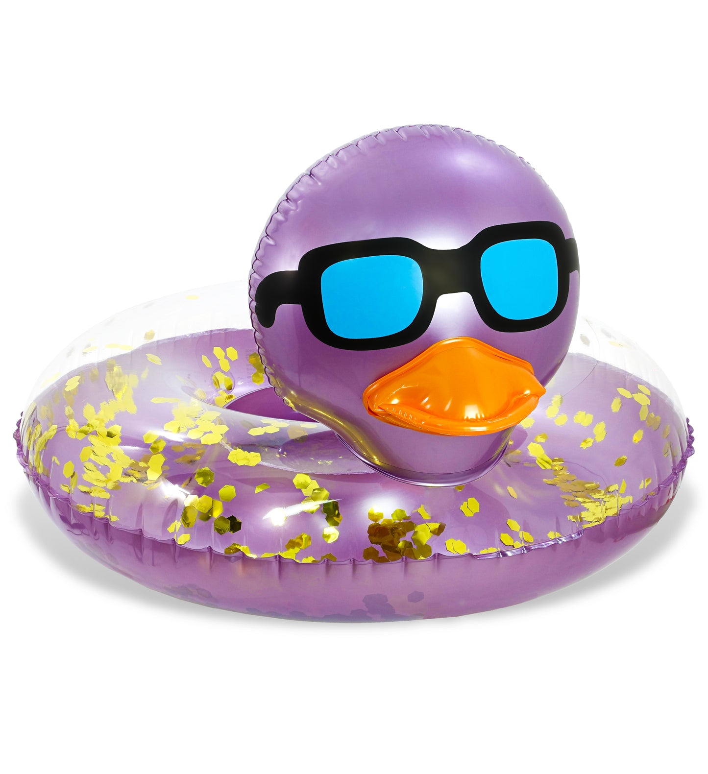 Pool Float - DUCK POOL TUBE - PURPLE GOLD