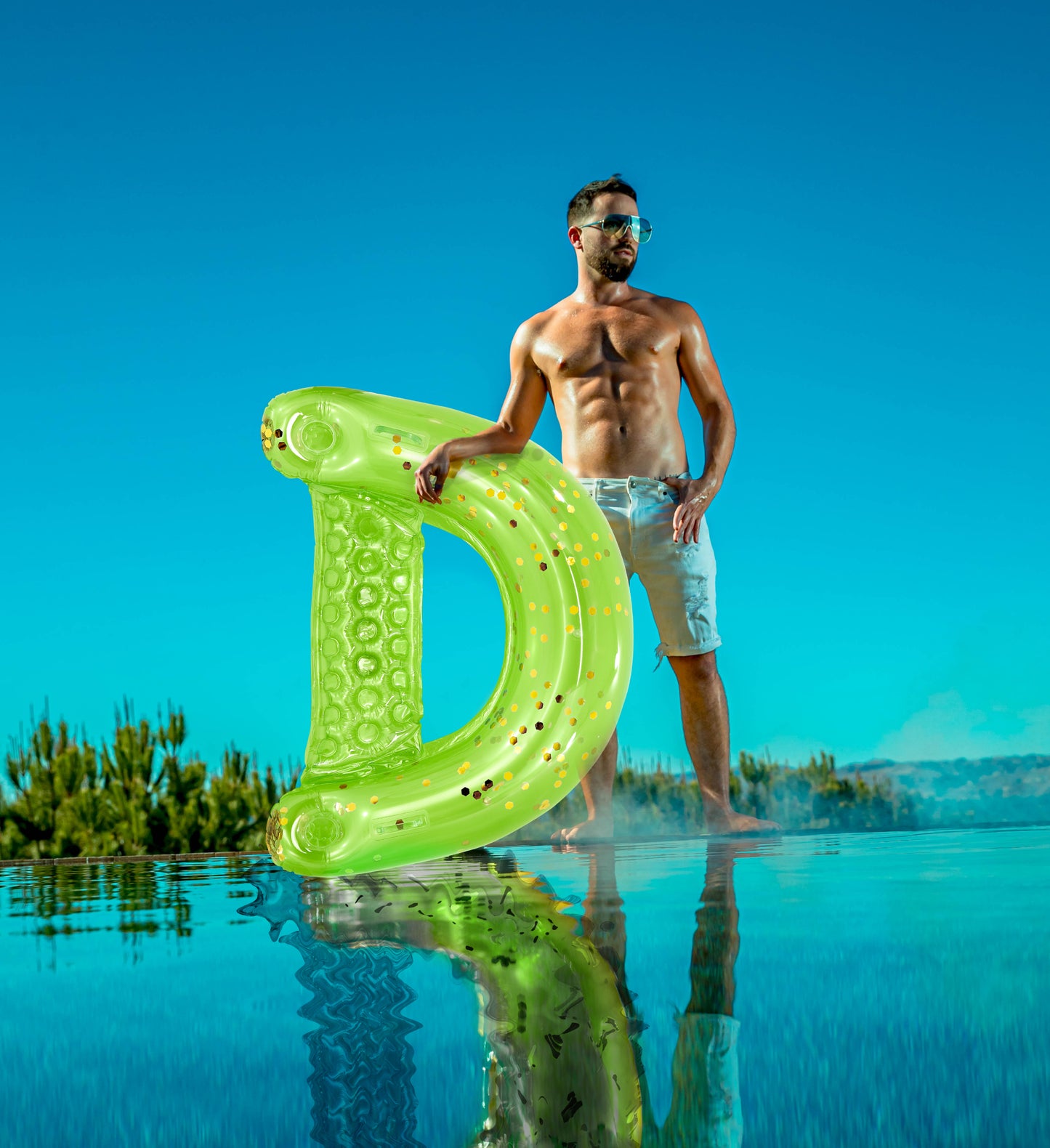 POZA - GREEN GOLD POOL CHAIR