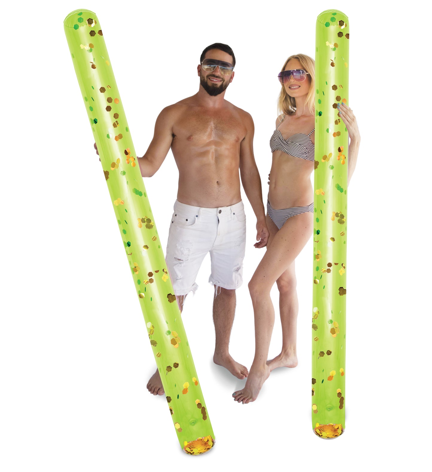 POZA - 74" GREEN GOLD NOODLE - SET OF 2