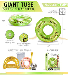 POZA - GIANT 48 INCH TUBE - GREEN GOLD