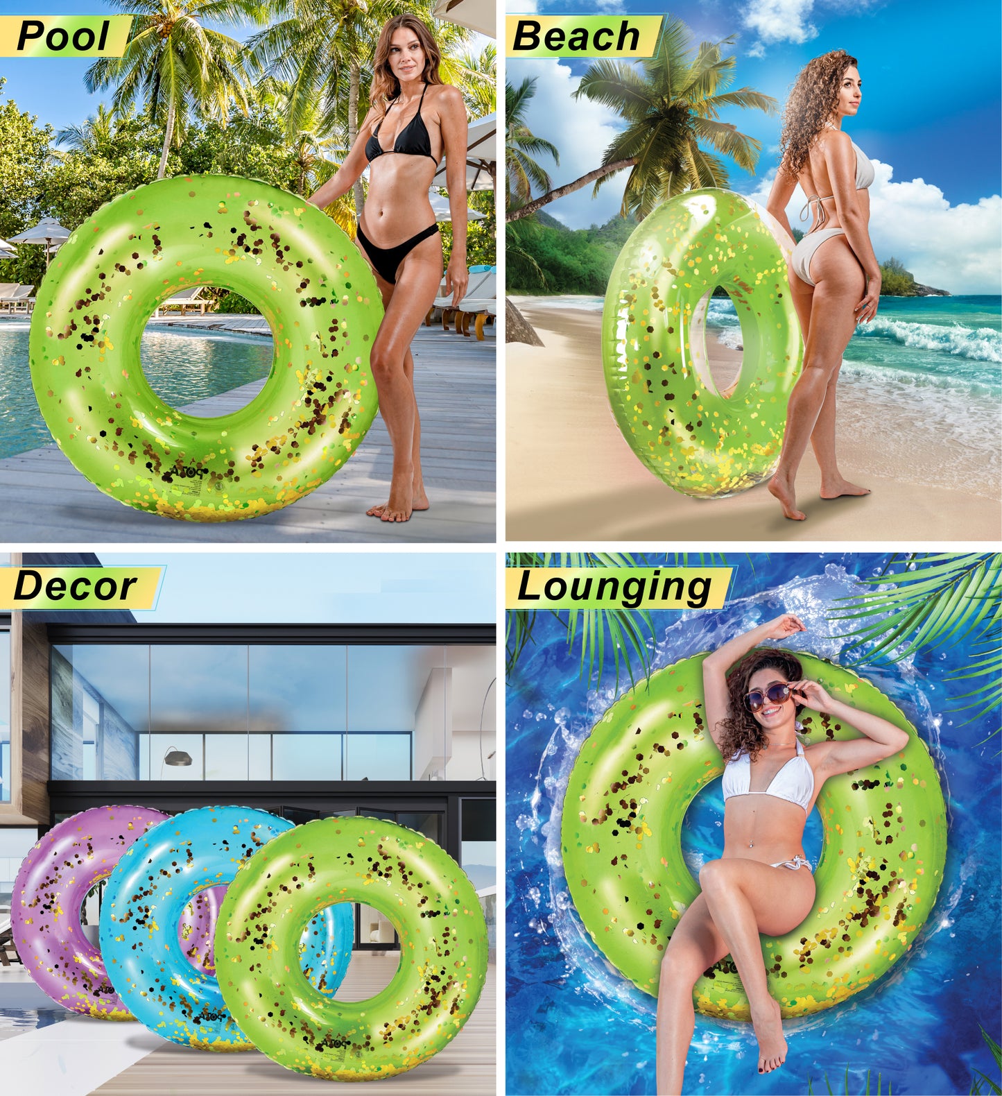 POZA - GIANT 48 INCH TUBE - GREEN GOLD