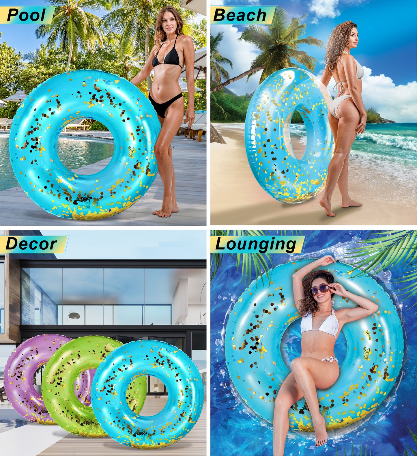 POZA - GIANT 48 INCH TUBE - BLUE GOLD