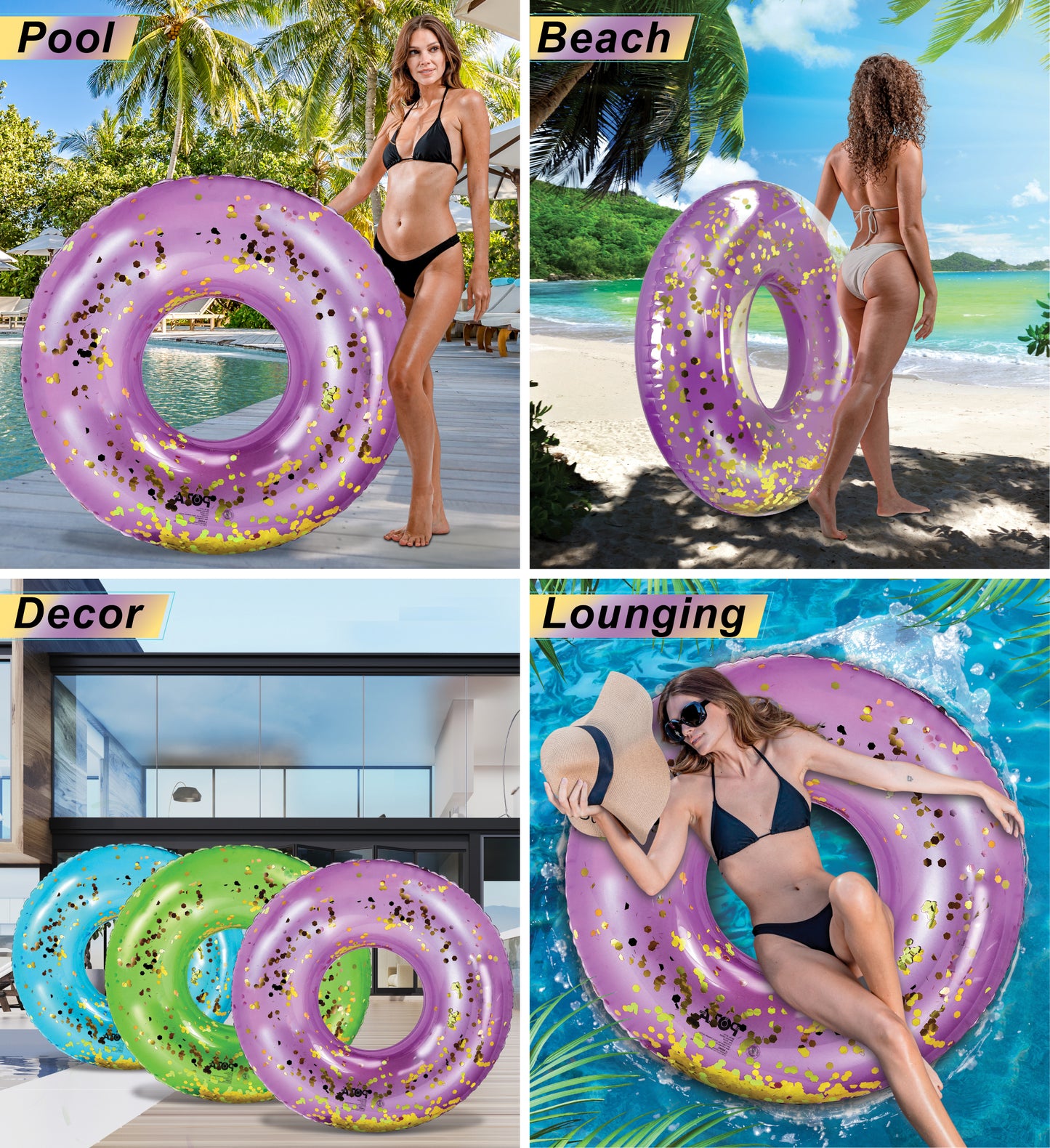 POZA - GIANT 48 INCH TUBE - PURPLE GOLD
