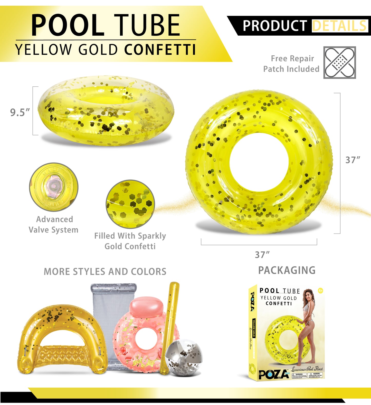 POZA - YELLOW GOLD TUBE