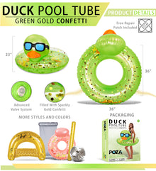 POZA - DUCK POOL TUBE - GREEN GOLD
