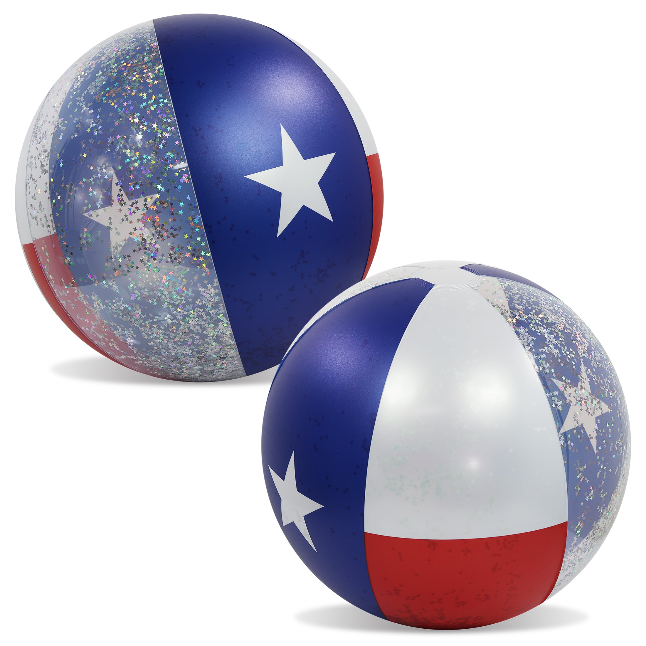 POZA - 16 INCH BEACH BALL - TEXAS FLAG - SET OF 2