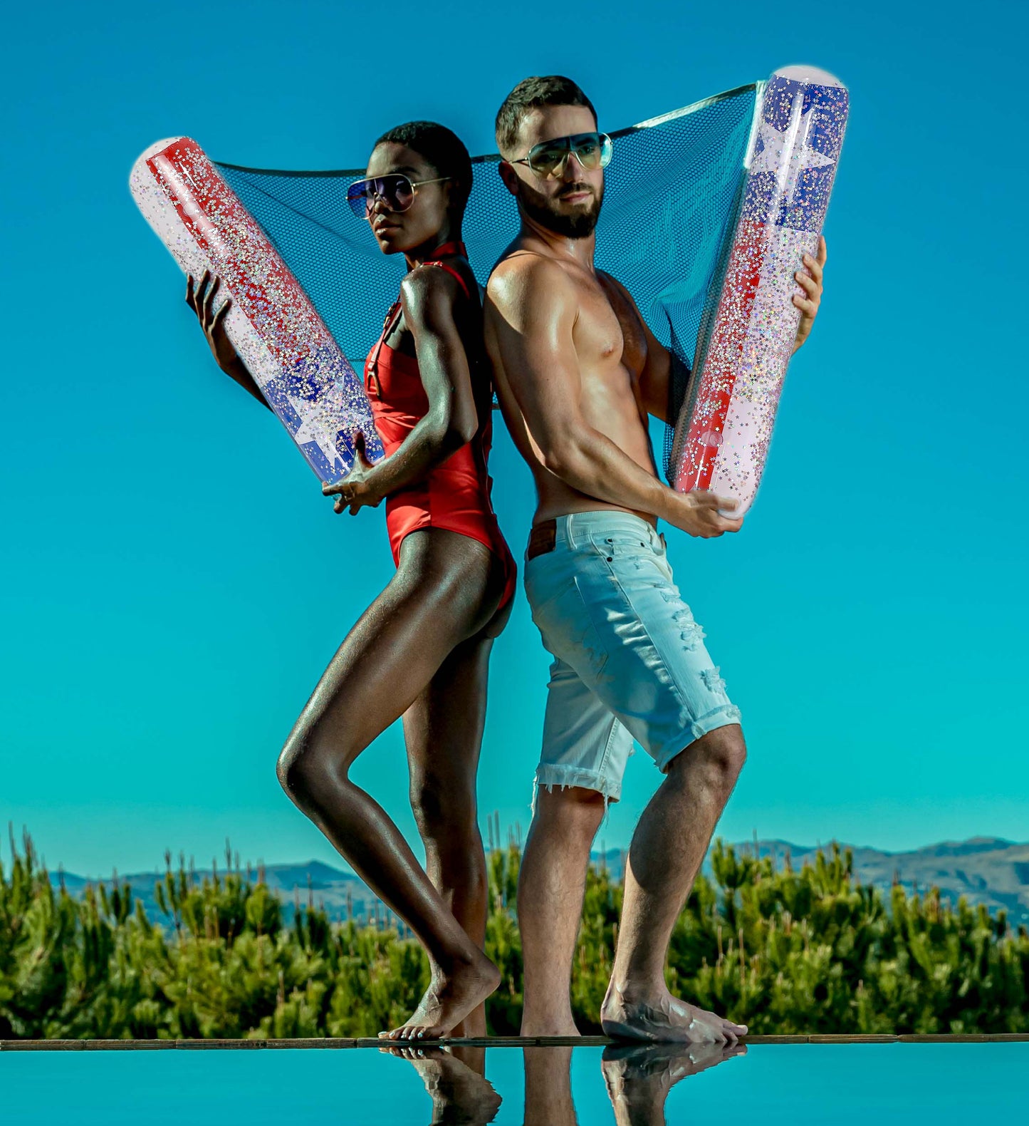 POZA - TEXAS FLAG WATER HAMMOCK