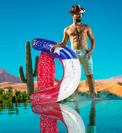 POZA - POOL CHAIR - TEXAS FLAG