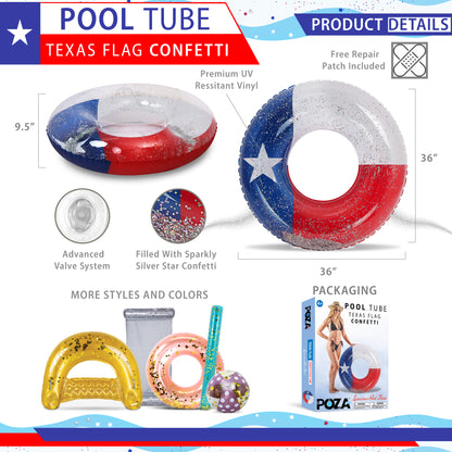 POZA - 36 INCH TUBE - TEXAS FLAG