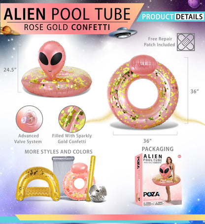 POZA - ALIEN POOL TUBE - ROSE GOLD