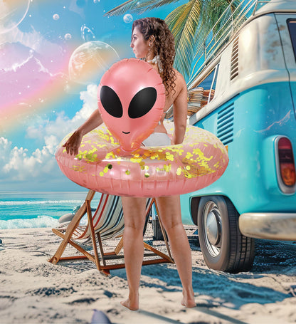 POZA - ALIEN POOL TUBE - ROSE GOLD