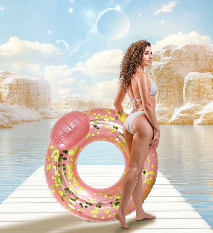 POZA - ALIEN POOL TUBE - ROSE GOLD