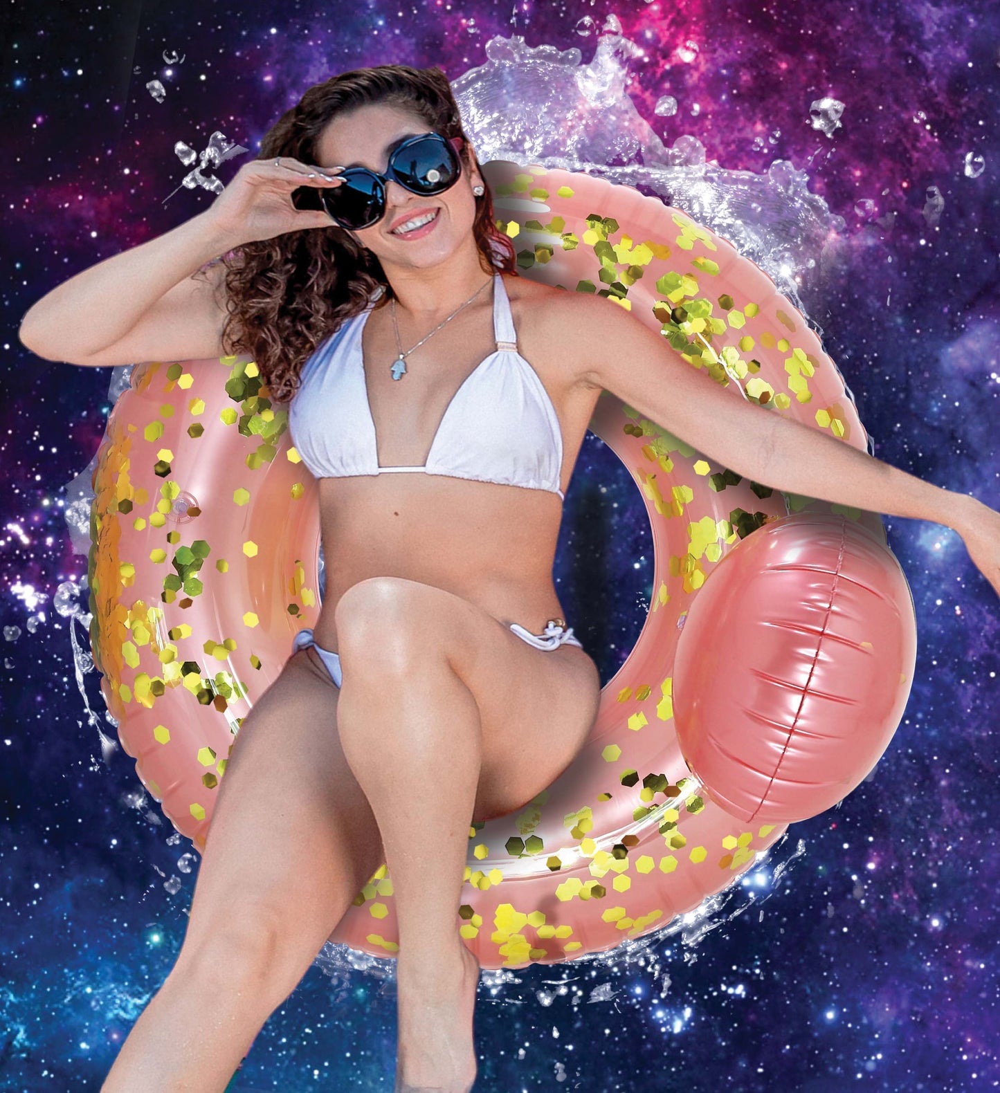 POZA - ALIEN POOL TUBE - ROSE GOLD