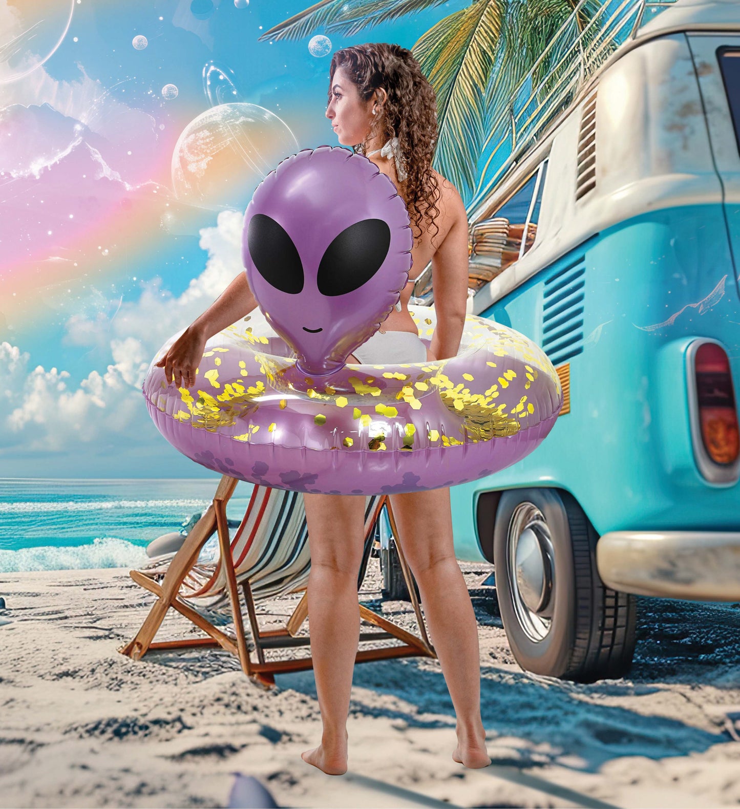 POZA - ALIEN POOL TUBE - PURPLE GOLD