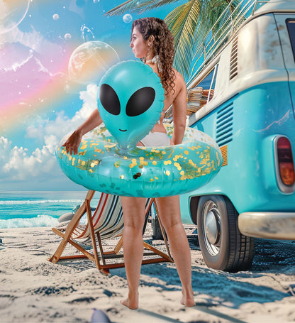 POZA - ALIEN POOL TUBE - BLUE GOLD