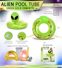 POZA - ALIEN POOL TUBE - GREEN GOLD