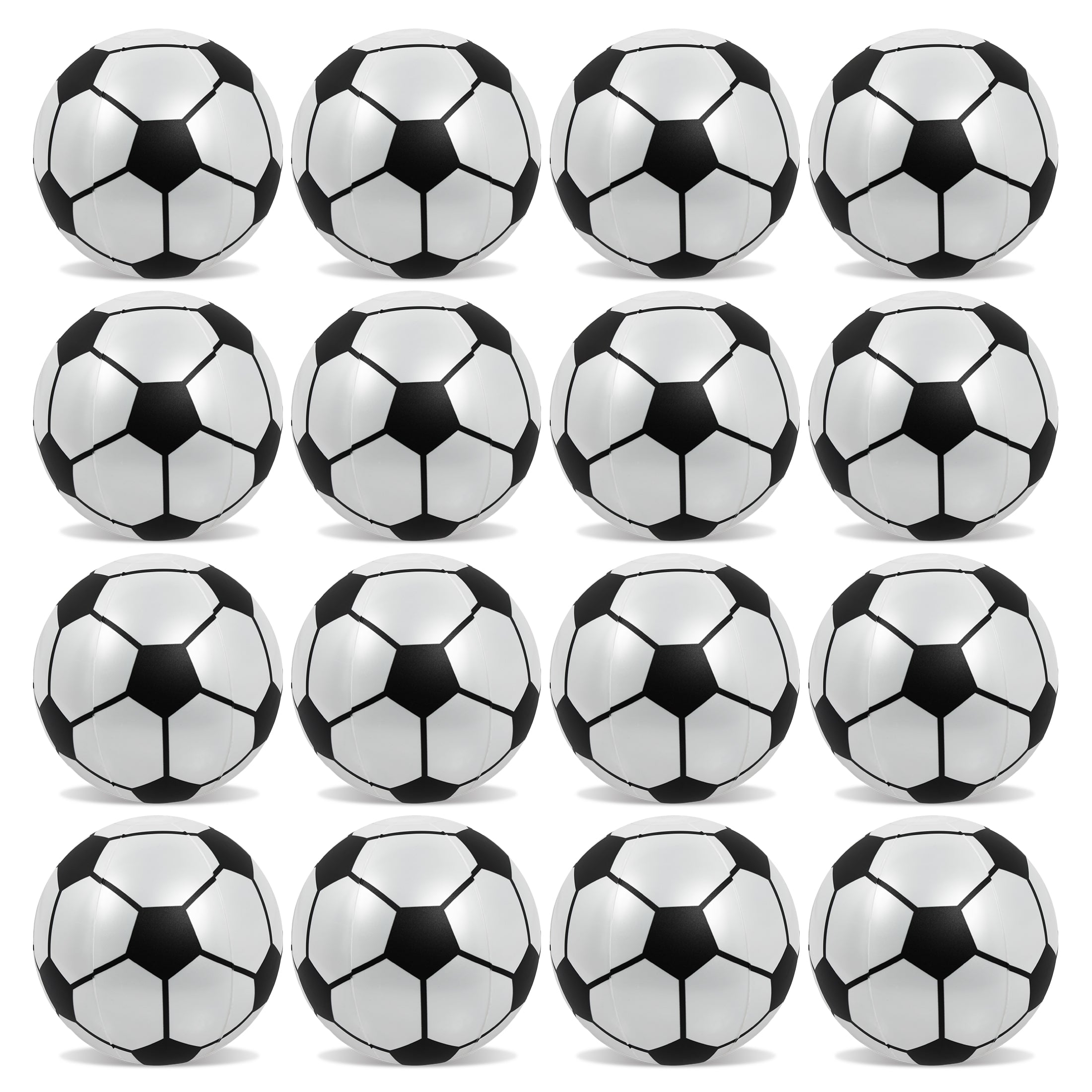 POZA - 8 INCH BEACH BALL - SOCCER - SET OF 16