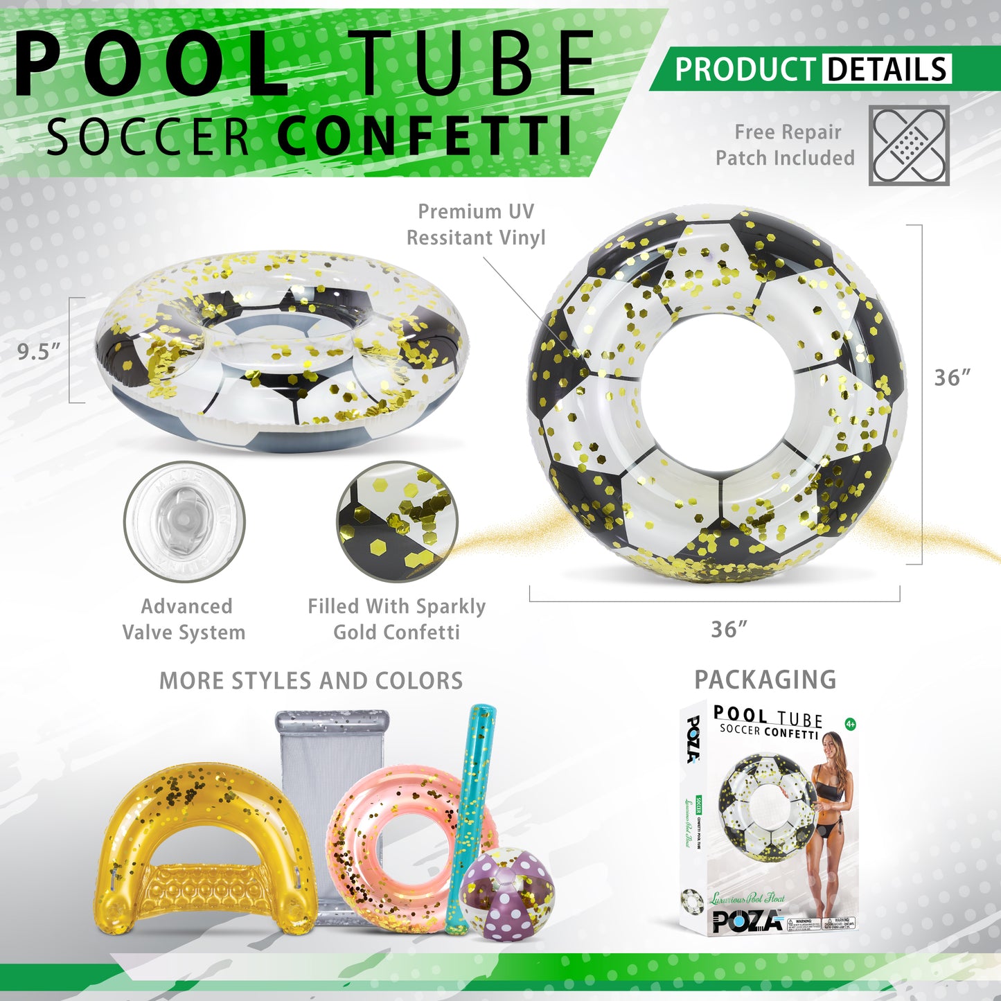 POZA - 36 INCH TUBE - SOCCER
