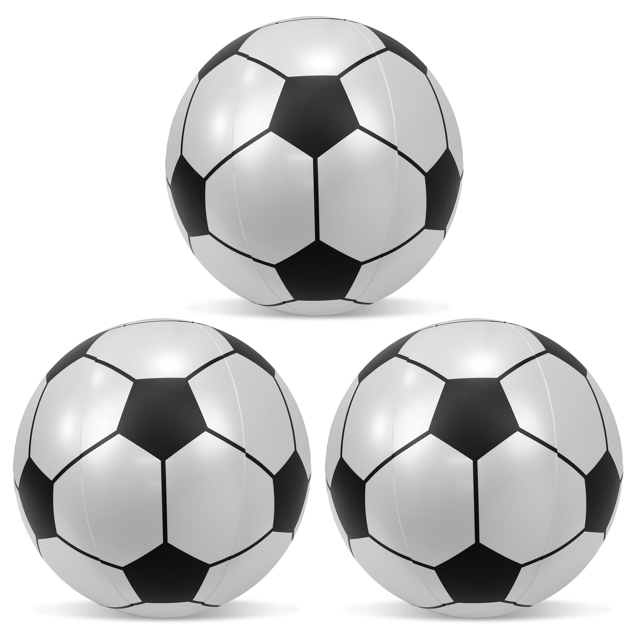 POZA - 16 INCH BEACH BALL - SOCCER - SET OF 3
