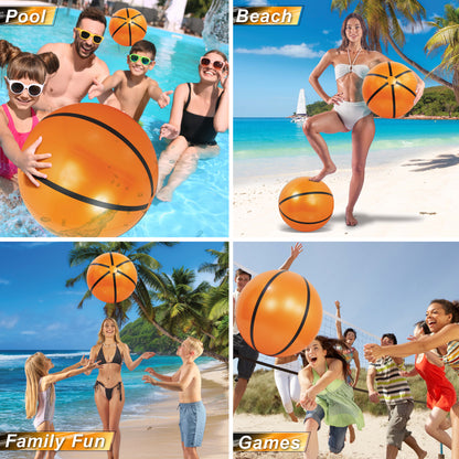 POZA - 16 INCH BEACH BALL - BASKETBALL - SET OF 3