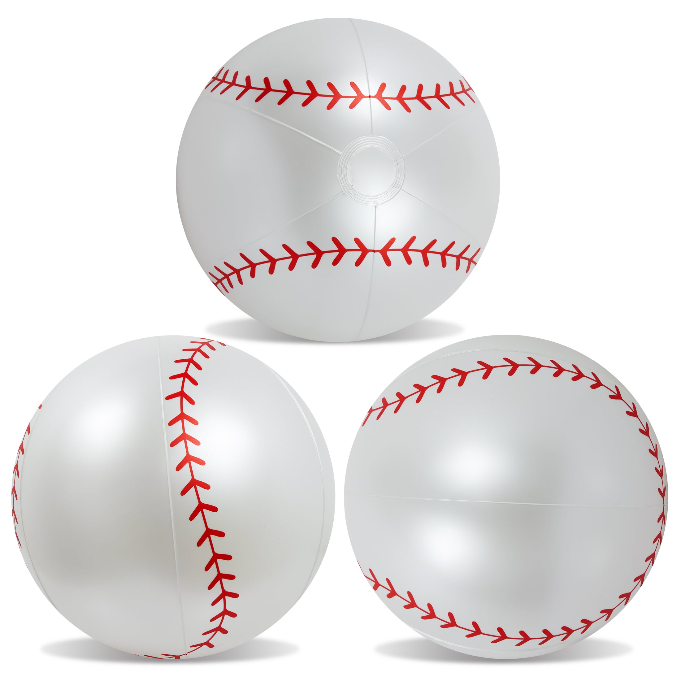 POZA - 16 INCH BEACH BALL - BASEBALL - SET OF 3