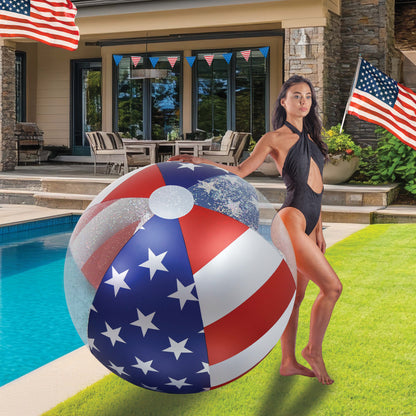 POZA - 42 INCH BEACH BALL - USA FLAG