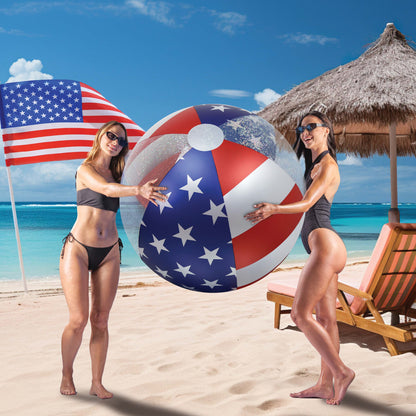 POZA - 42 INCH BEACH BALL - USA FLAG