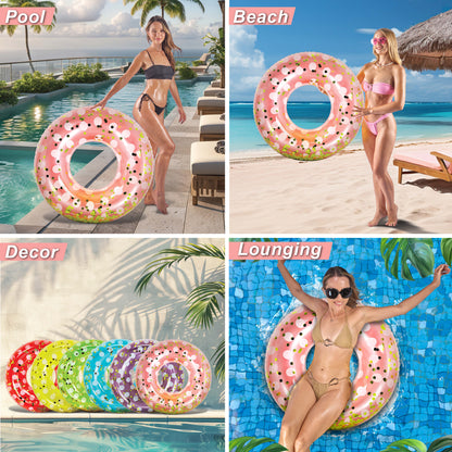 POZA - 36 INCH POLKA DOT TUBE - ROSE GOLD