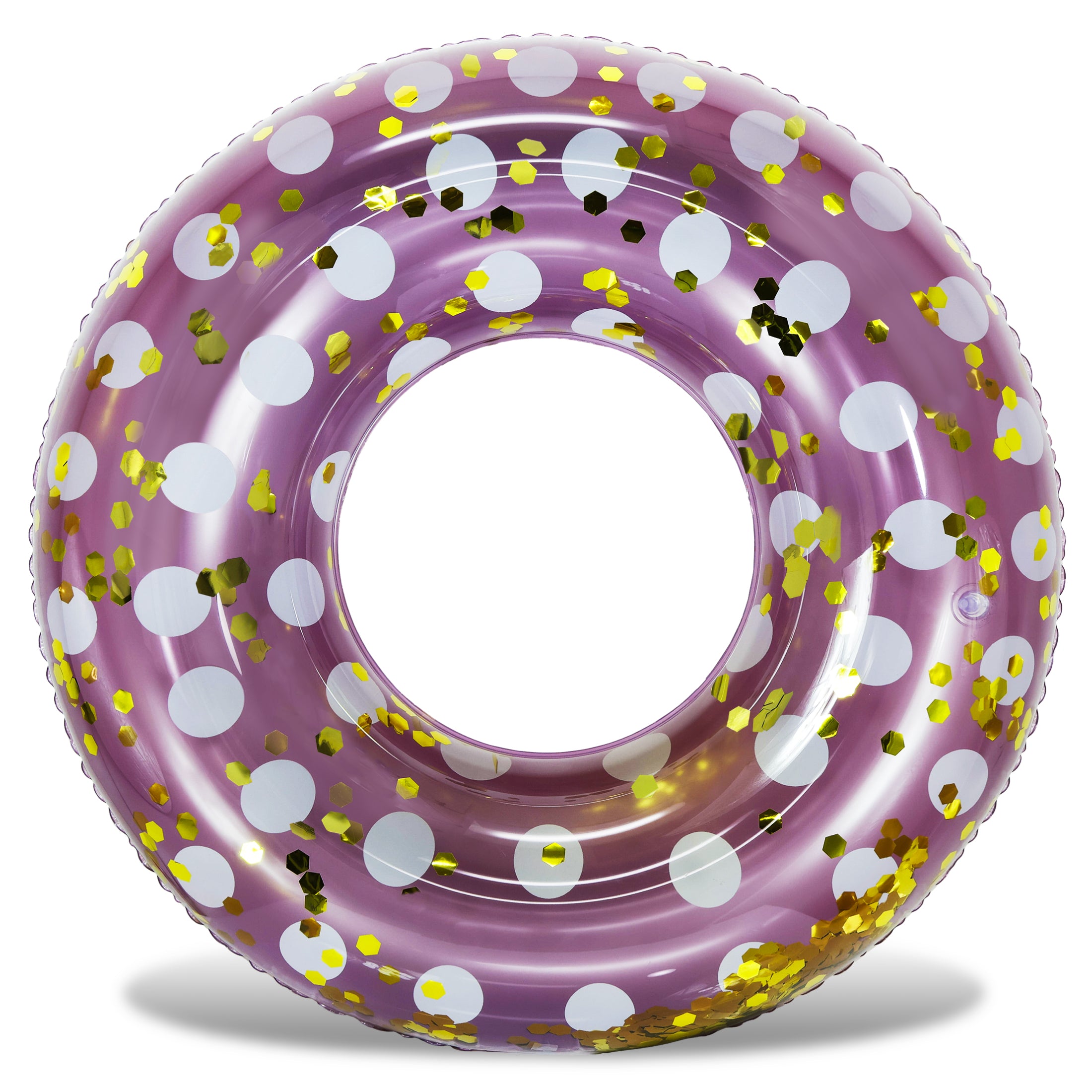 POZA - 36 INCH POLKA DOT TUBE - PURPLE GOLD
