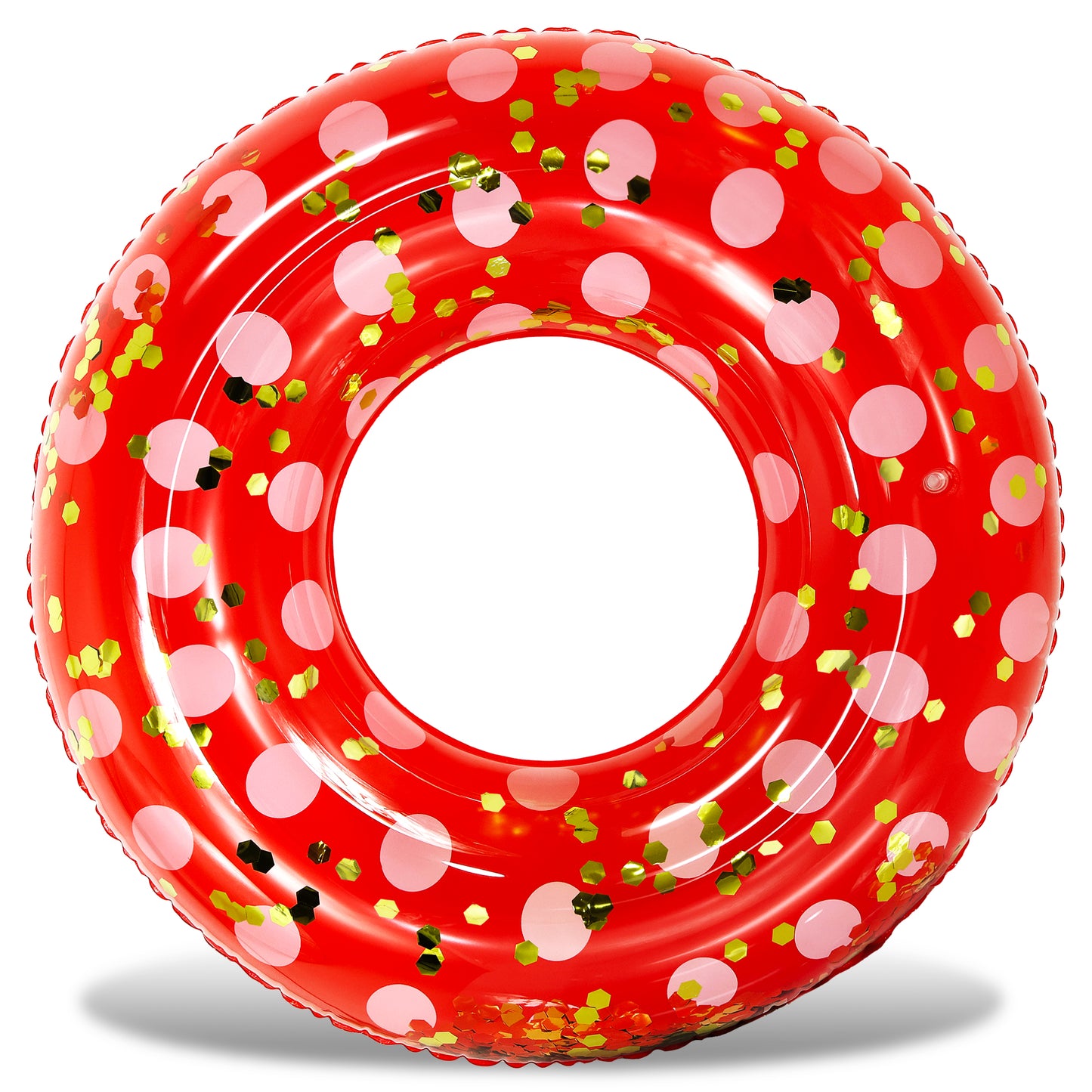 POZA - 36 INCH POLKA DOT TUBE - RED GOLD