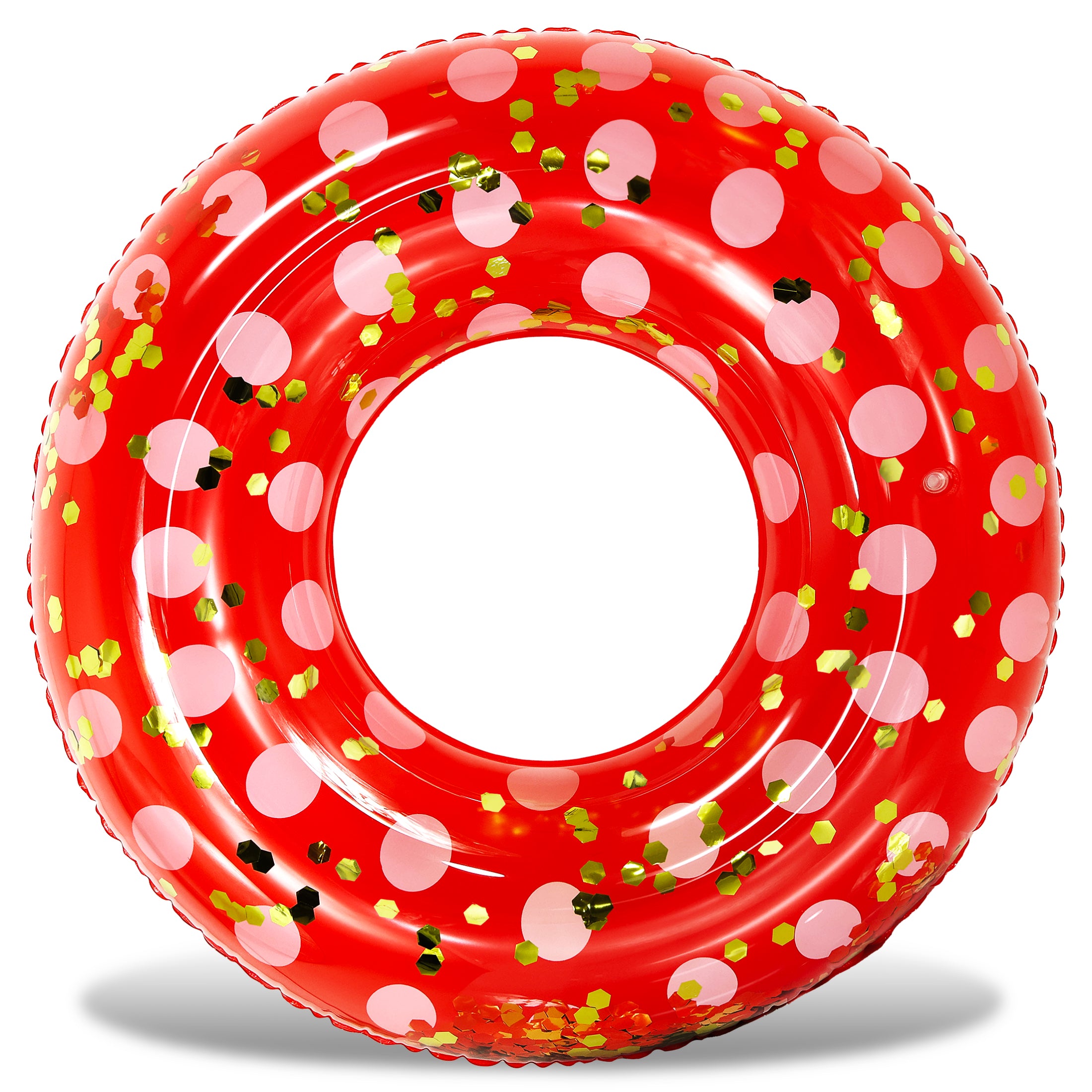 POZA - 36 INCH POLKA DOT TUBE - RED GOLD
