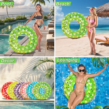 POZA - 36 INCH POLKA DOT TUBE - GREEN GOLD