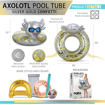 POZA - 36 INCH AXOLOTL TUBE - SILVER