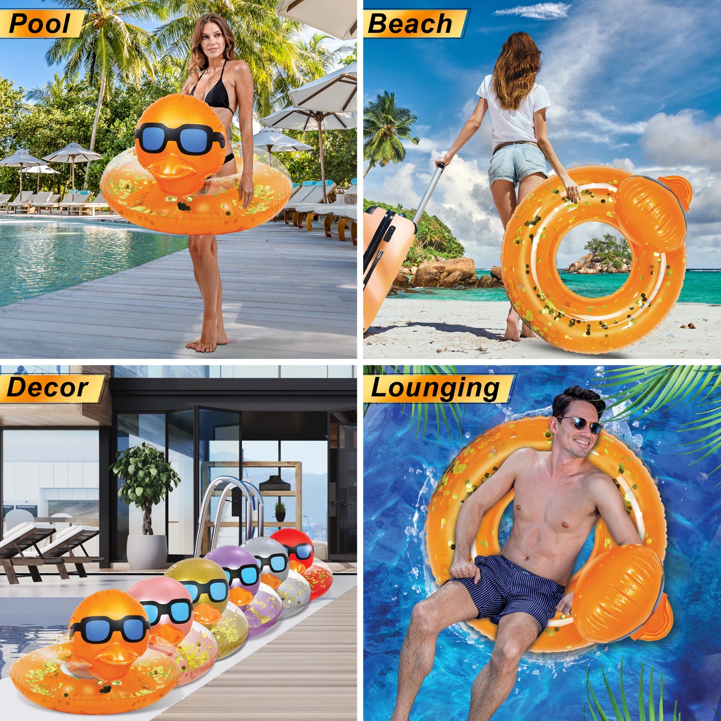 POZA - 36 INCH DUCK TUBE - ORANGE GOLD