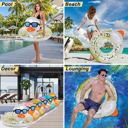 POZA - 36 INCH DUCK TUBE - PEARL WHITE